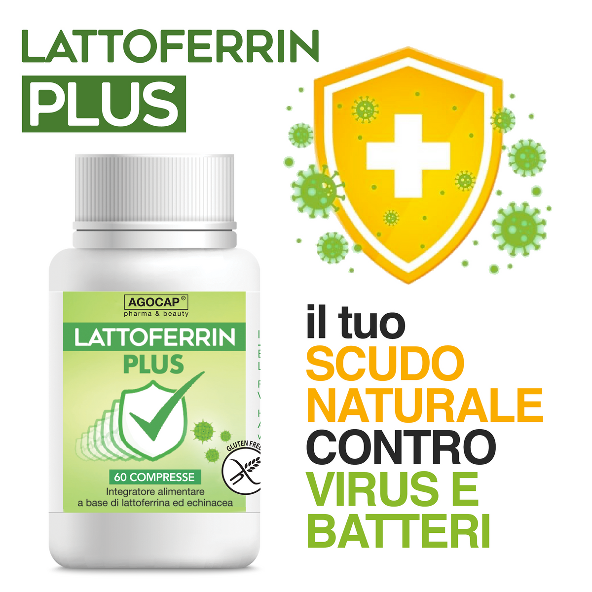 Lattoferrina integratore – Lattoferrina Plus 60 compresse