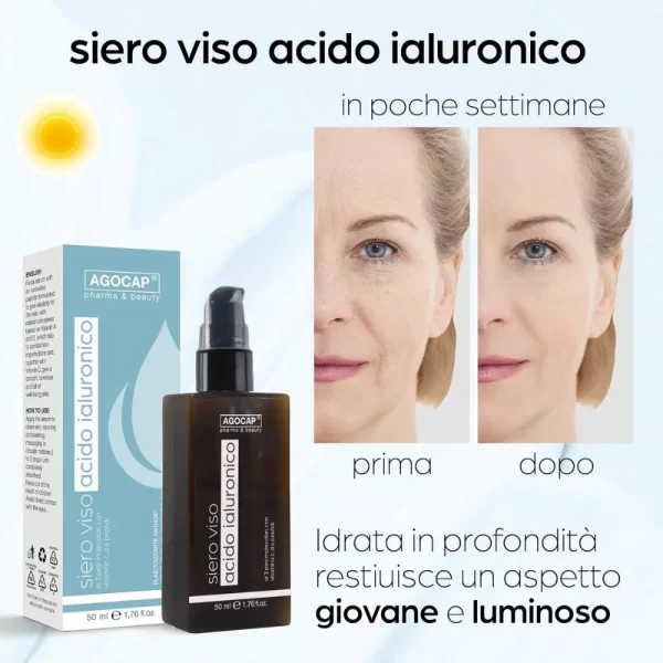 Cofanetto Regalo Skincare con Siero Viso, Crema Viso, Contorno Occhi - Agocap