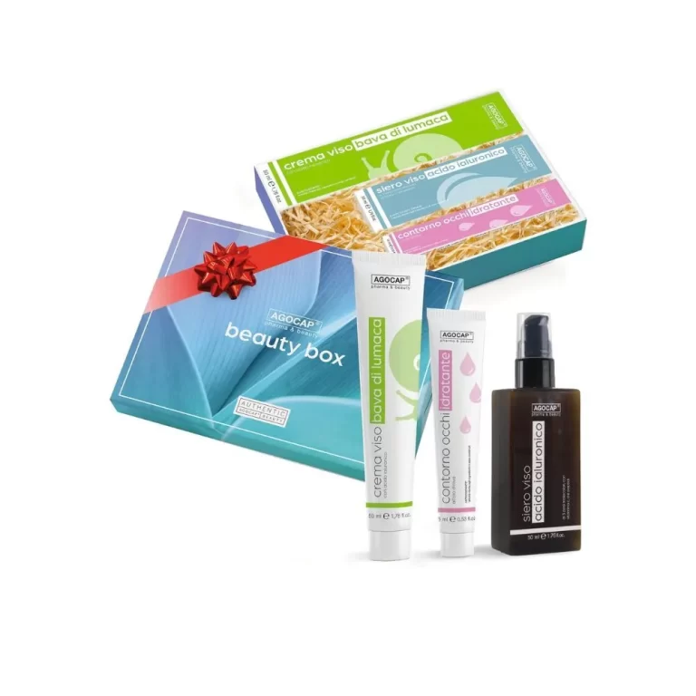 Cofanetto Regalo Skincare con Siero Viso, Crema Viso, Contorno Occhi - Agocap