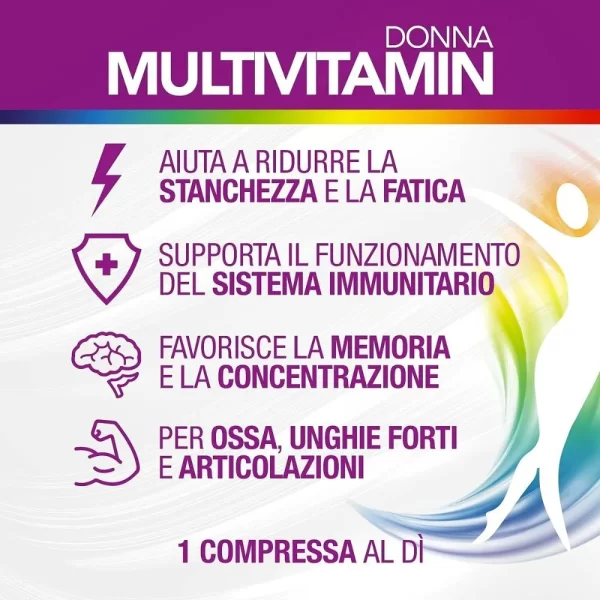 Multivitamin Donna per la funzione del sistema nervoso e l'energia - Agocap